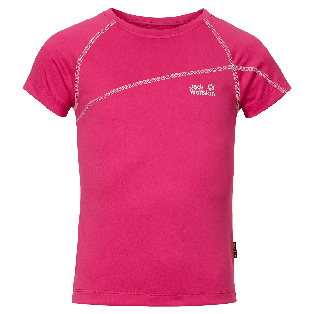Trička Jack Wolfskin Active T-Shirt Girl pink raspberry