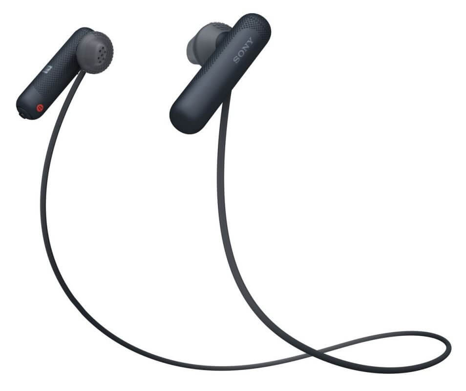 Športové bezdrôtová Bluetooth slúchadlá Sony WISP500 čierna