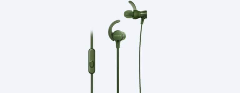 Športové slúchadlá Sony MDRXB510AS zelená