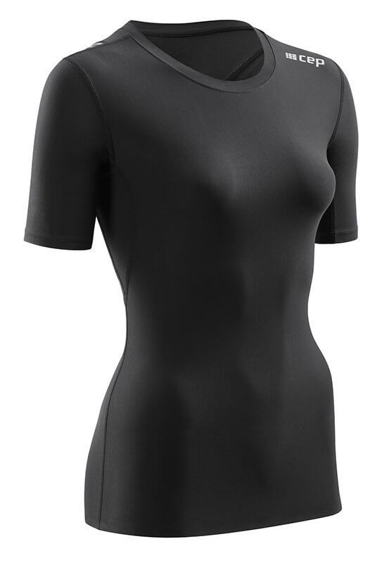 kompresné tričko CEP Tričko WINGTECH PRO s krátkym rukávom dámske čierna