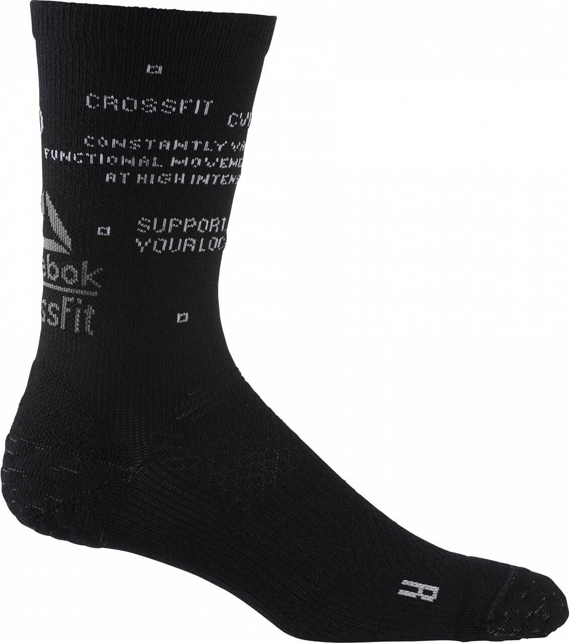 Sportovní ponožky Reebok CrossFit Men Engineered Stripe Crew Sock