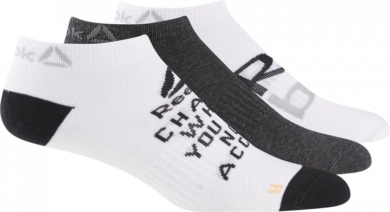 Športové ponožky Reebok Foundation Womens 3Pack Invisible Sock