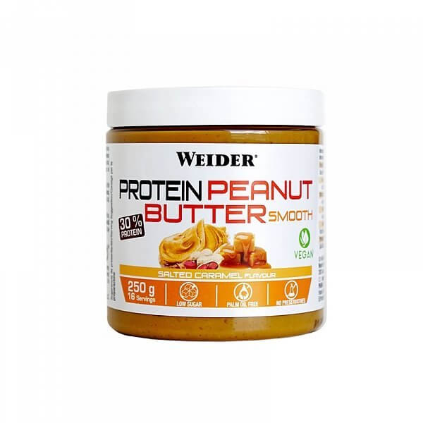 Zdravé potraviny Weider Protein Peanut Butter arašídové máslo slaný karamel, 250 g