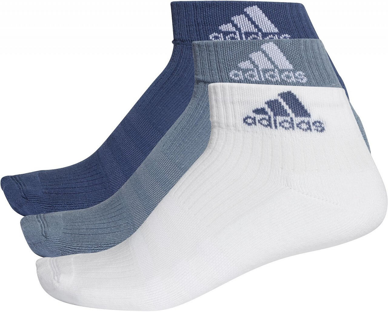 Športové ponožky adidas 3S Performance Ankle Half Cushioned 3pp