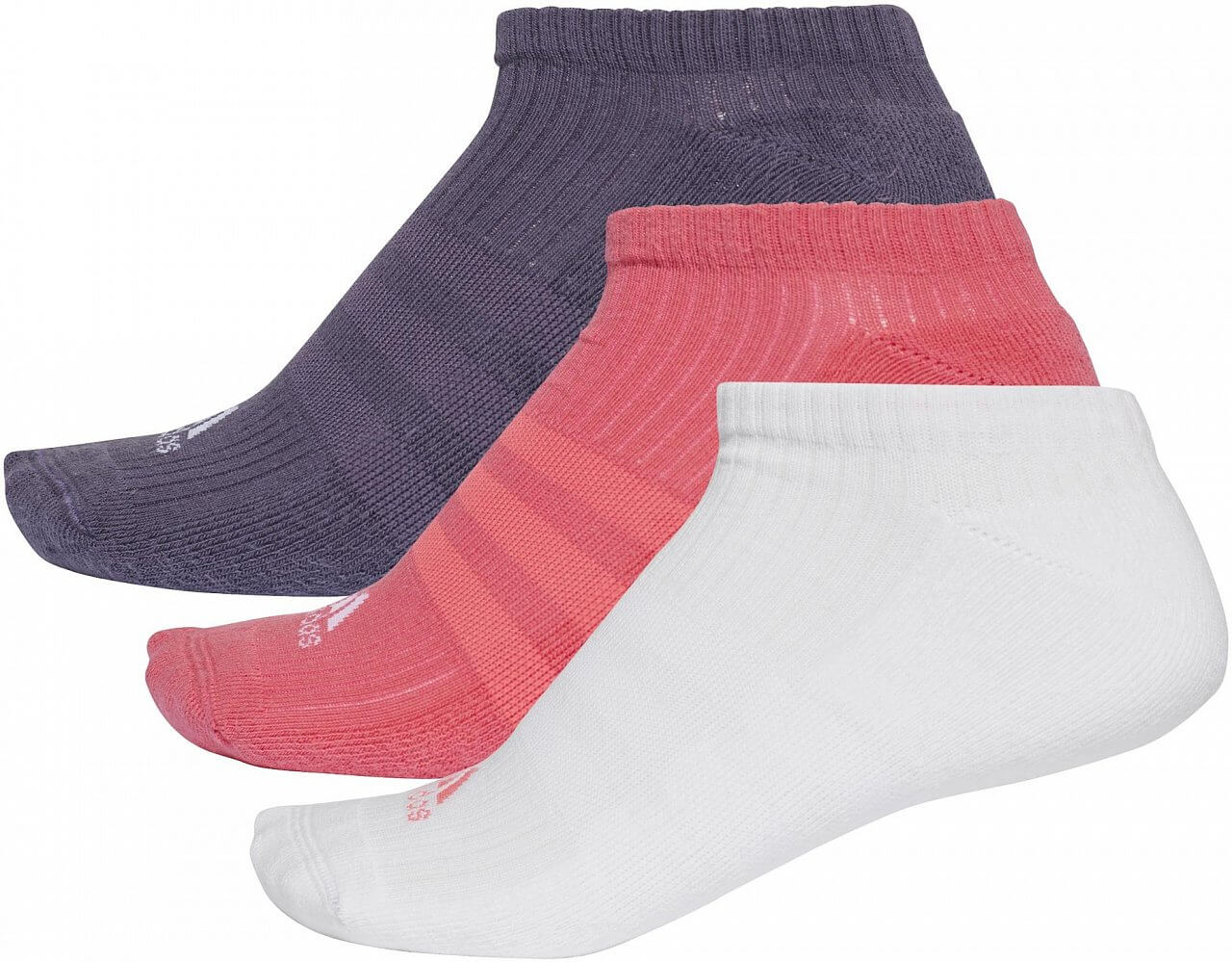 Športové ponožky adidas 3S Performance No-Show Half Cushioned 3pp