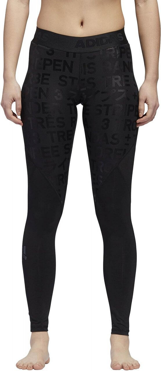 Pantaloni adidas Alphaskin Long Tight 3S Foil Print