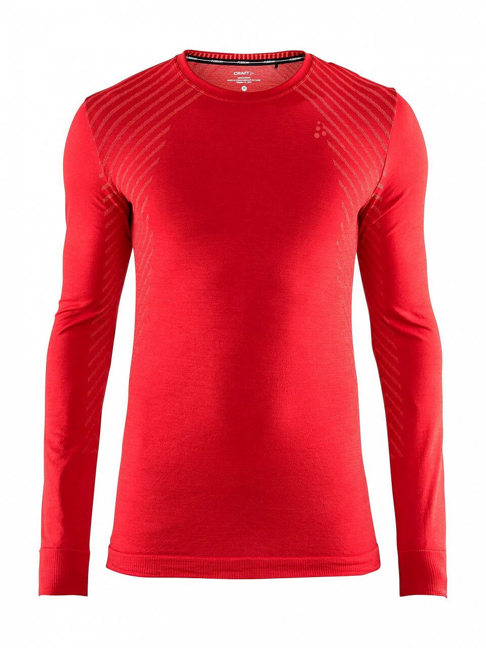 T-Shirts Craft Triko Fuseknit Comfort LS červená