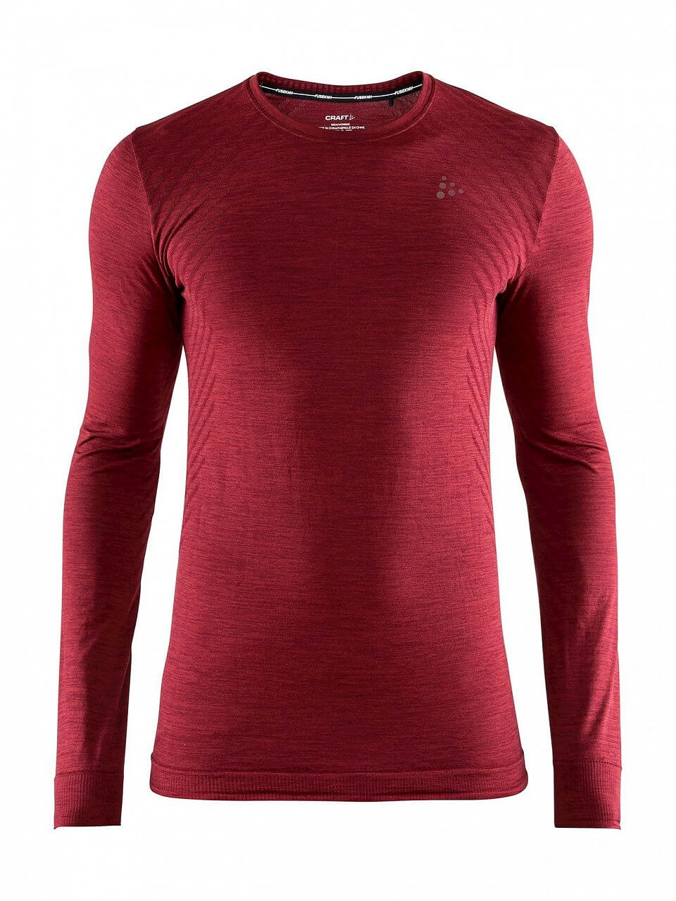 T-Shirts Craft Triko Fuseknit Comfort LS červená