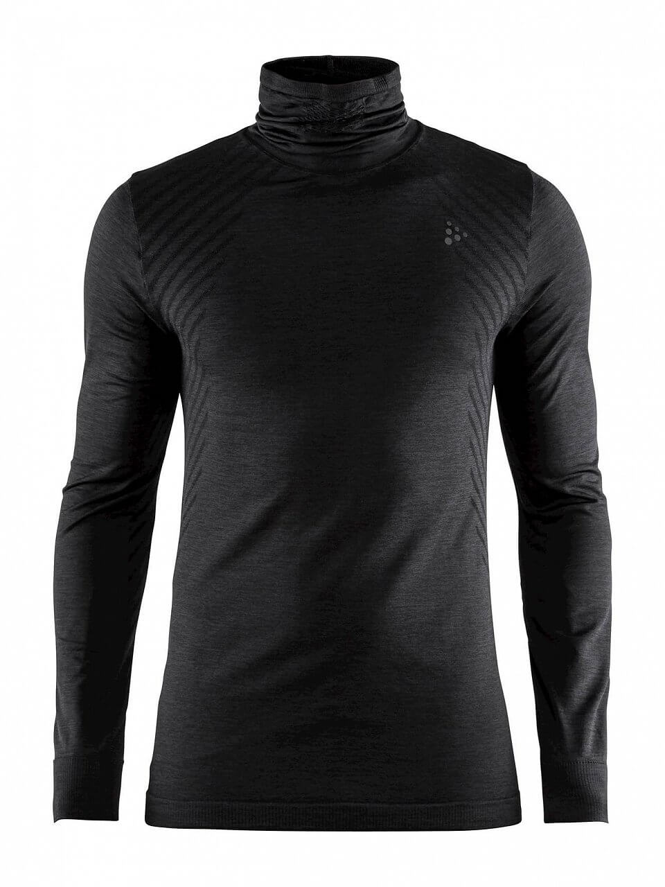 Pánské sportovní tričko Craft Triko Fuseknit Comfort Turtleneck černá