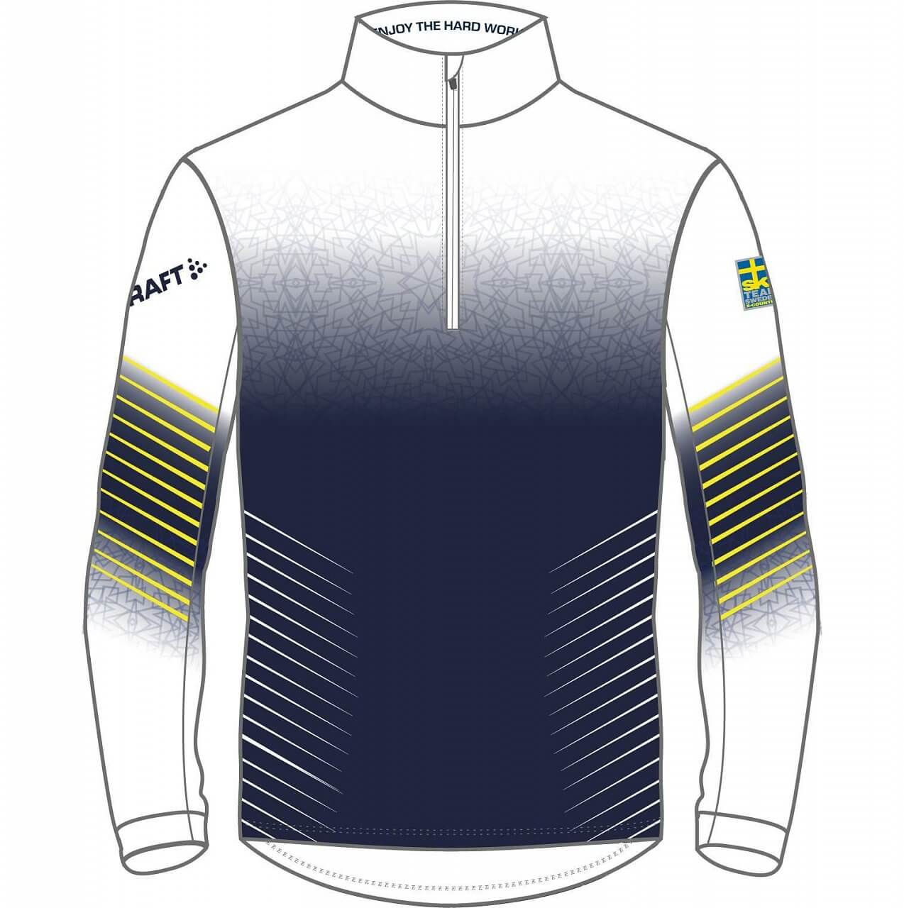 Pánské sportovní tričko Craft Top Ski Team Race Jersey bílá