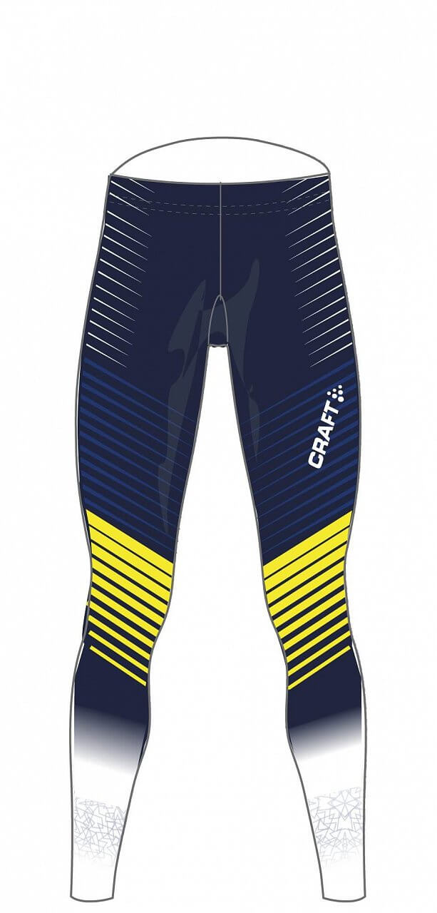Pánské běžkařské kalhoty Craft Kalhoty Ski Team Race Tights bílá