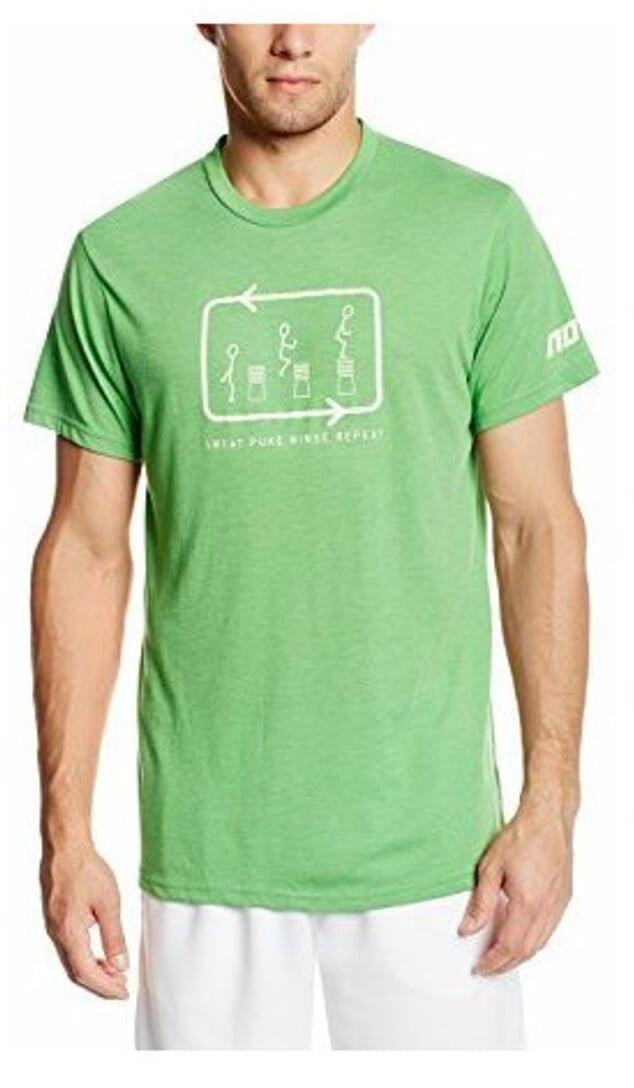 Męska koszulka do biegania Inov-8 Triko FF TRI BLEND tee classic green-sweat zelená