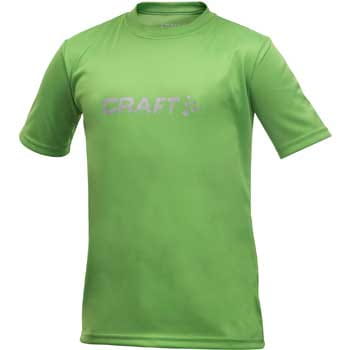 Majice Craft Triko Run Logo světle zelená