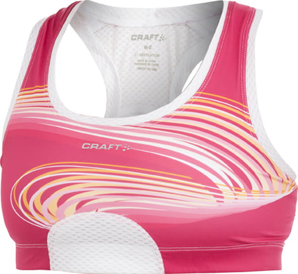 Spodní prádlo Craft Podprsenka Sports Bra růžová potisk