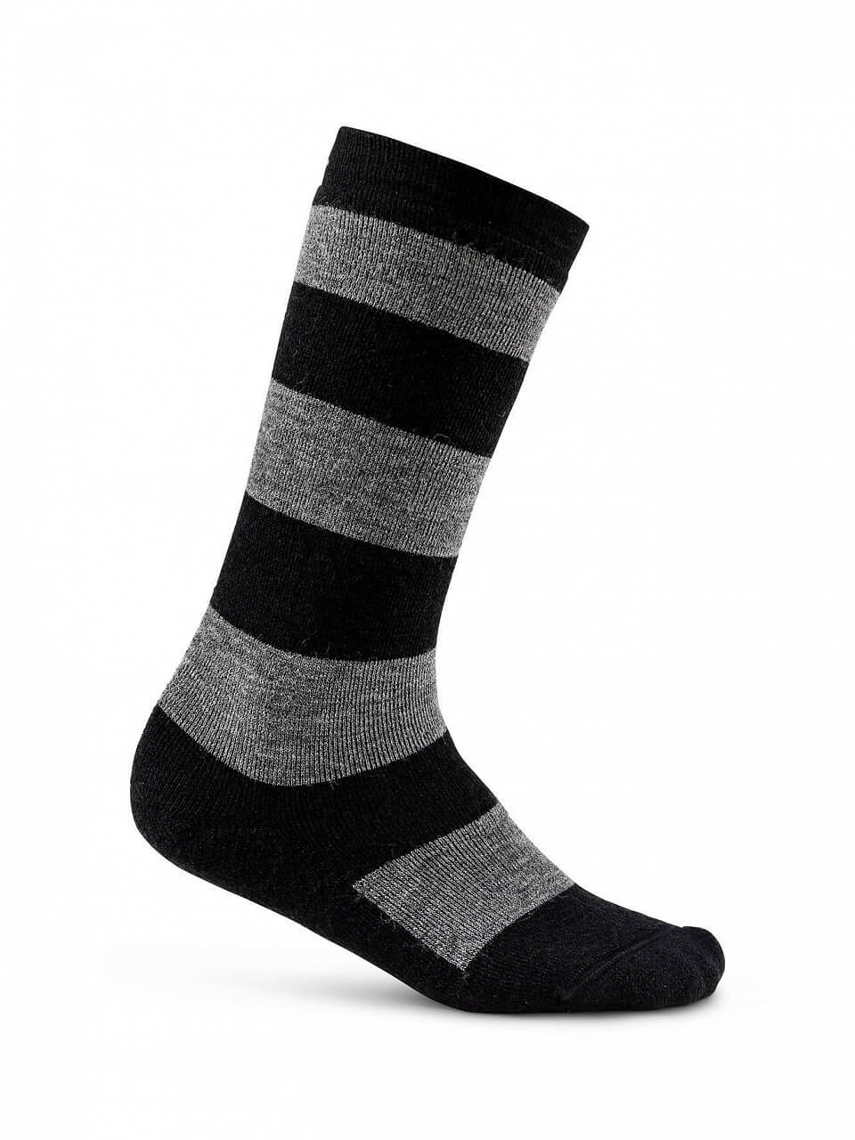 Ponožky Craft Podkolienky Warm Comfort Junior čierna