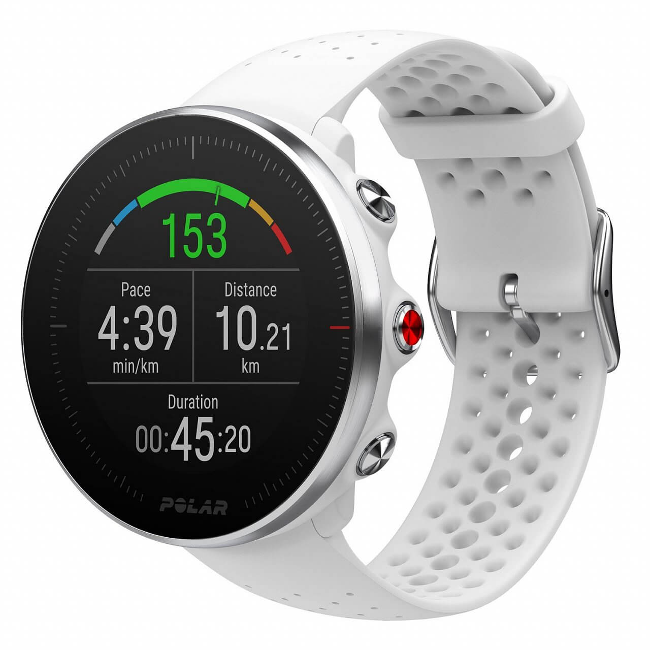 Zegarek do biegania i uprawiania sportu z GPS Polar Vantage M bílý S/M