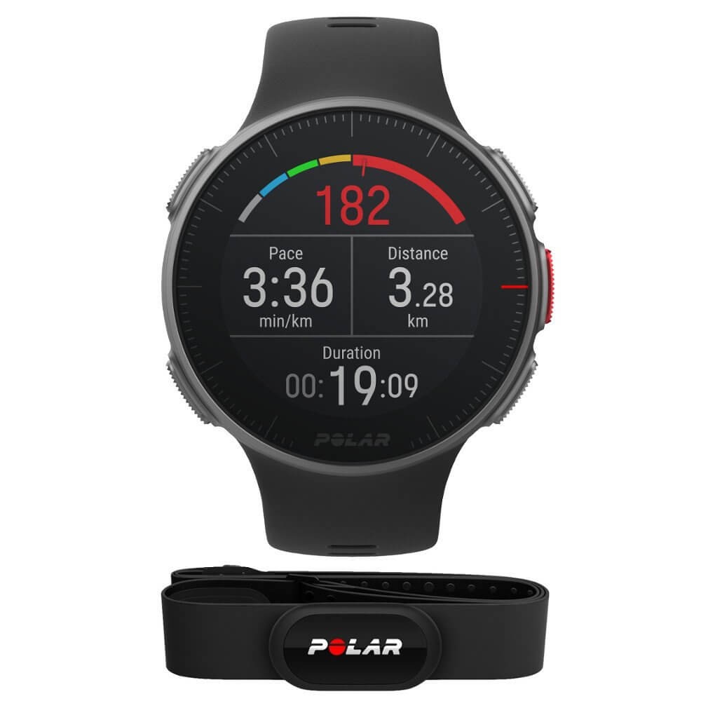 Bežecké a športové hodinky s GPS Polar Vantage V HR čierny