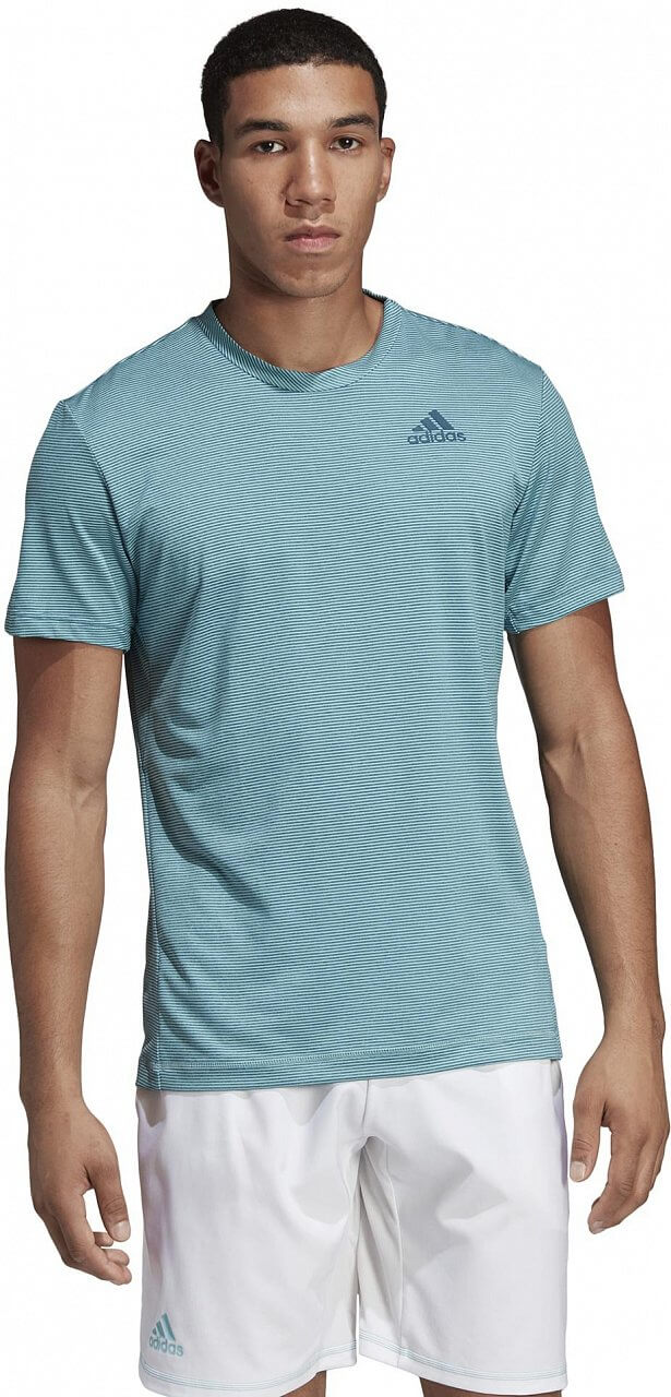 Pánské tenisové tričko adidas Parley Striped Tee