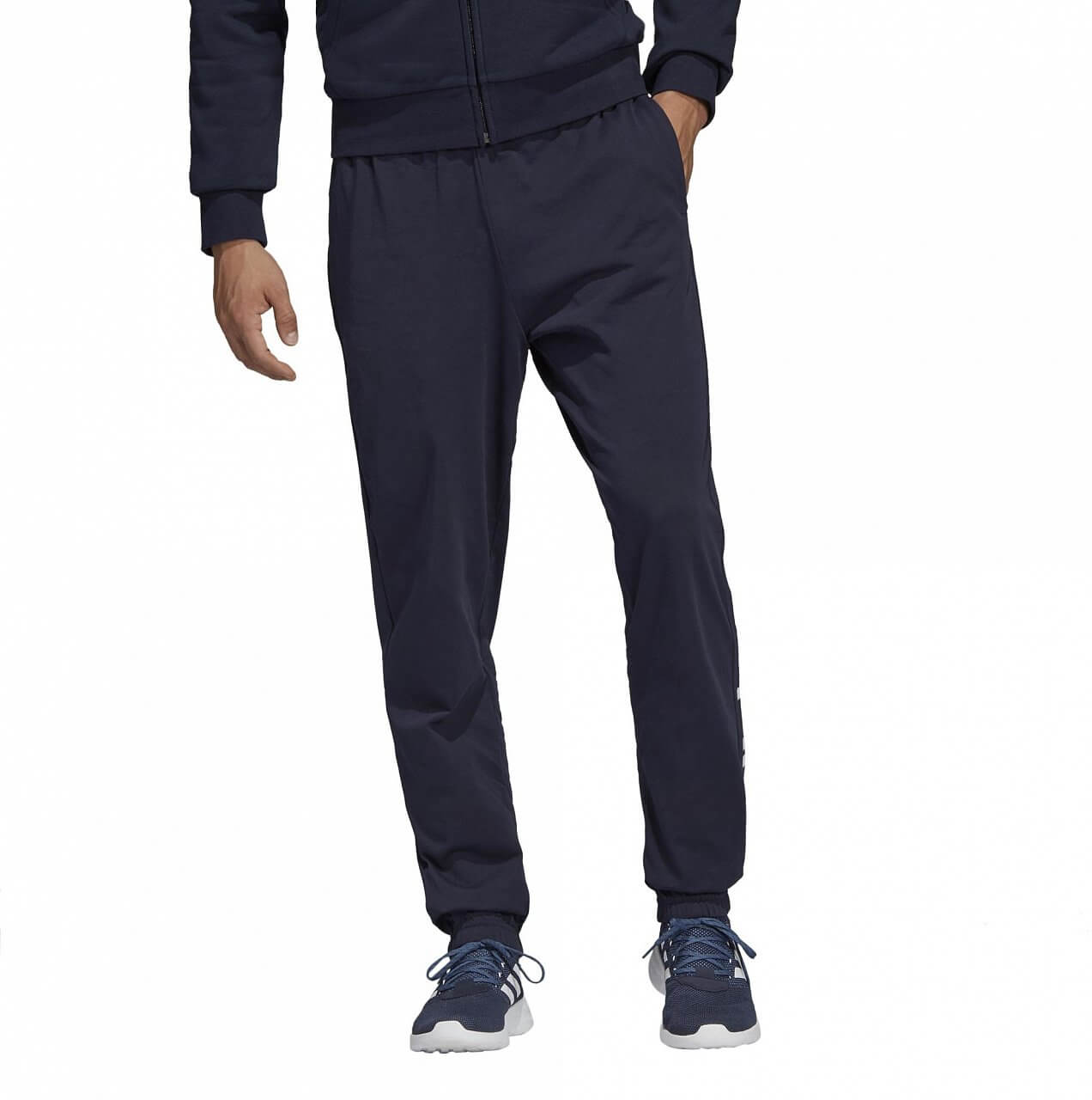 Nadrágok adidas Essentials Linear Tapered Pant Single Jersey