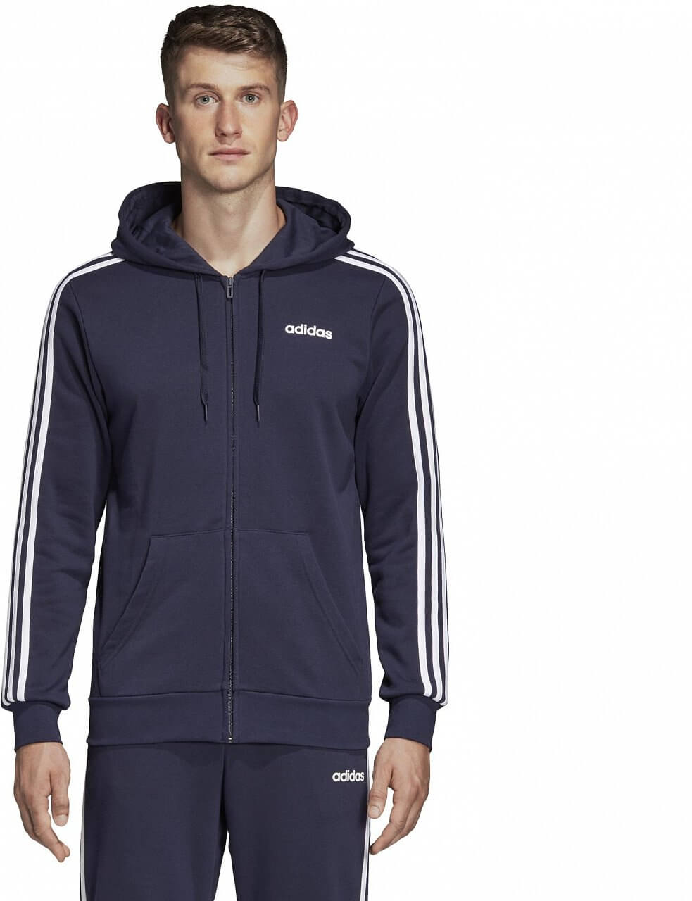 Hanorace adidas Essentials 3S Fullzip French Terry