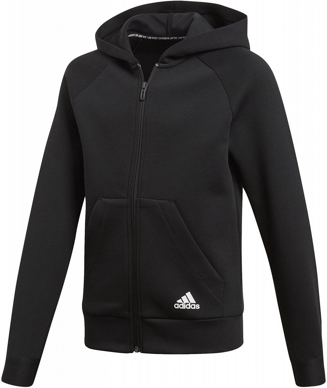 Jopice adidas Youth Girls Must Haves Plain Full Zip Hoodie