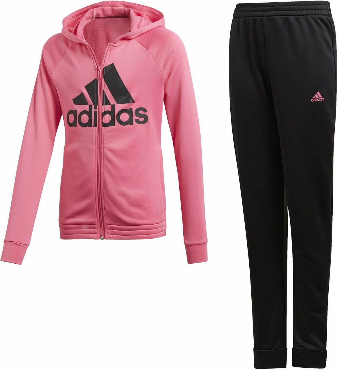 Felpe adidas Youth Girls Hooded Polyester Tracksuit