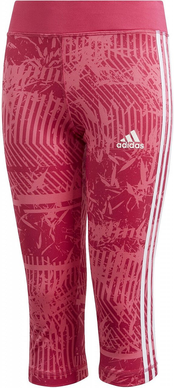 Dívčí sportovní kalhoty adidas Youth Girls Equipment 3S 3/4 Tight
