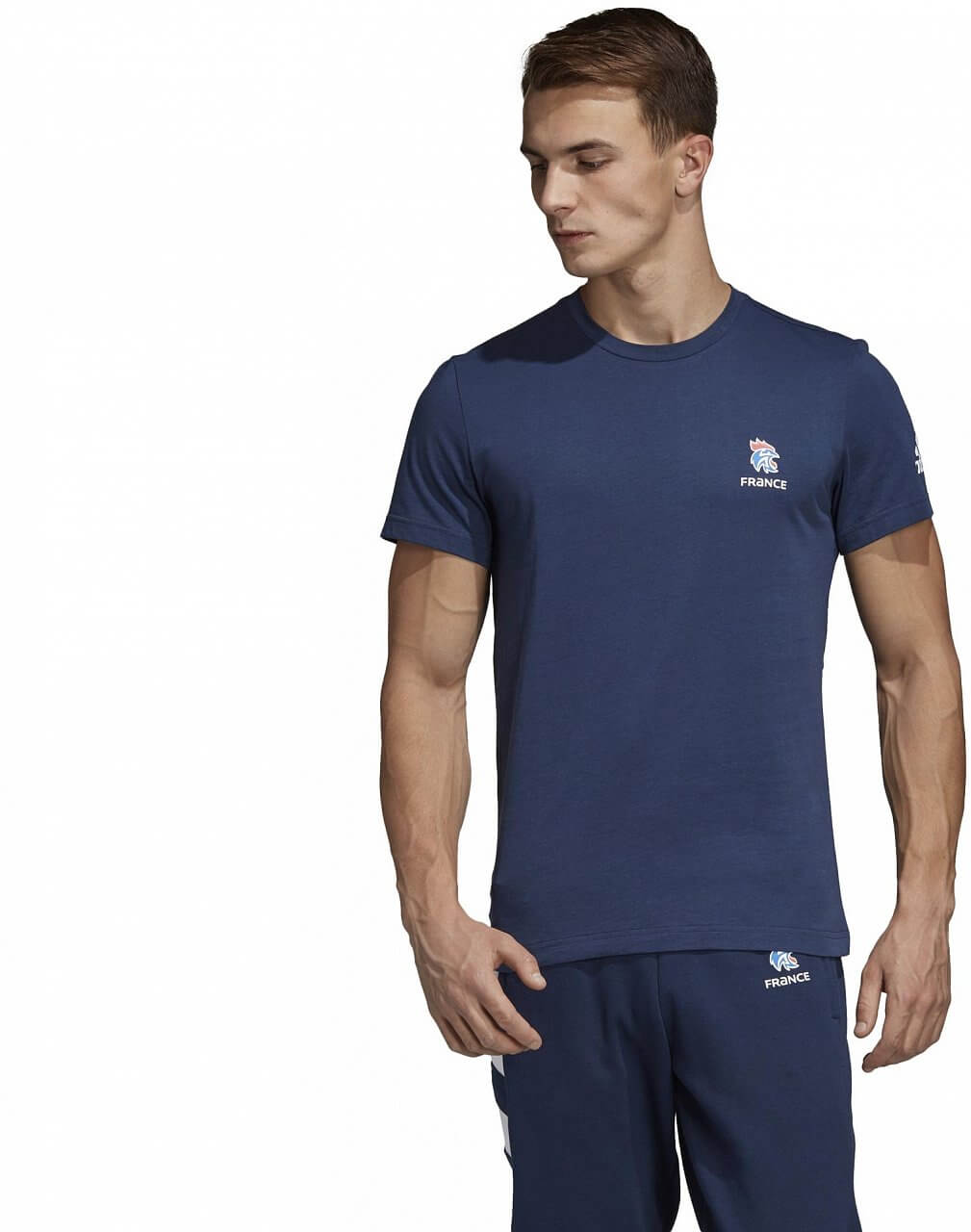 Pánske športové tričko adidas French Handball Federation Casual Tee