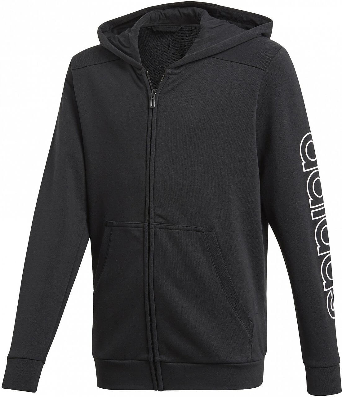 Sweatshirts adidas Youth Boys Essentials Comercial Linear Full Zip Hoodie