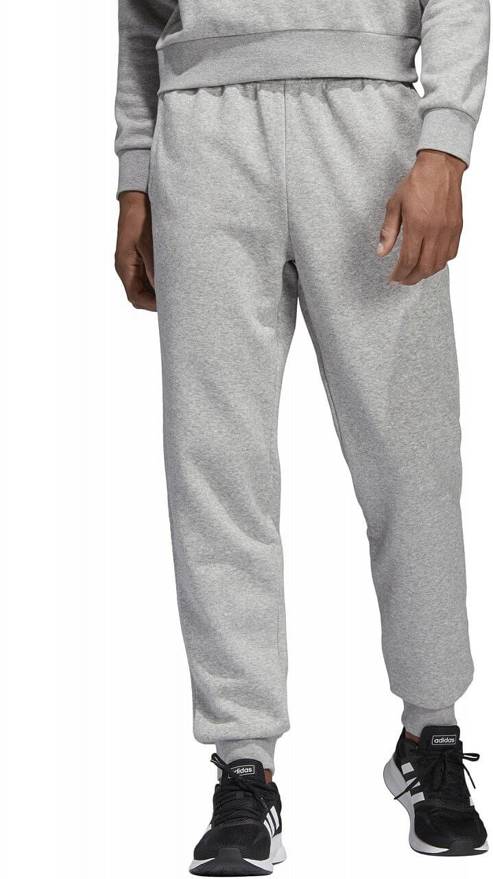 Pánske športové nohavice adidas Essentials Plain Tapered Pant Fleece Cuffed