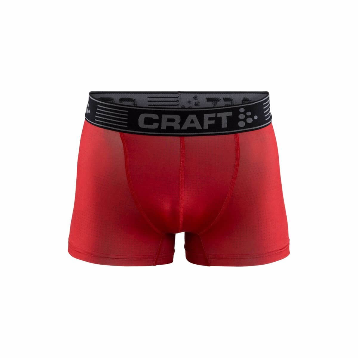 Spodná bielizeň Craft Boxerky Greatness 3" červená s potiskem