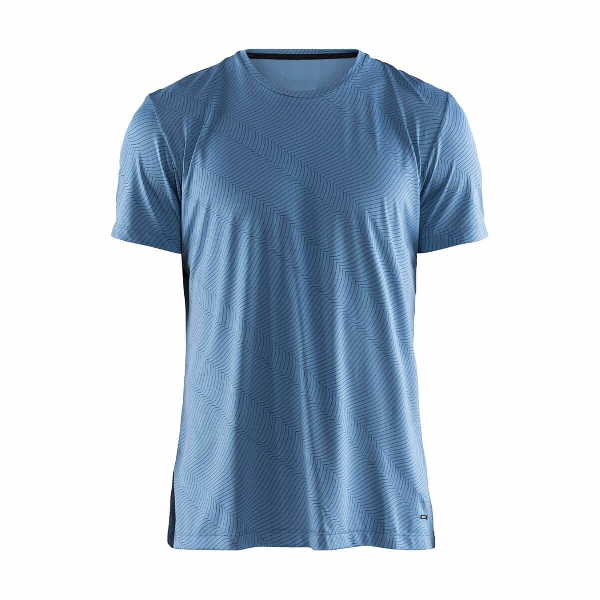 Pánské sportovní tričko Craft Triko Essential krátký rukáv modrá se vzorem