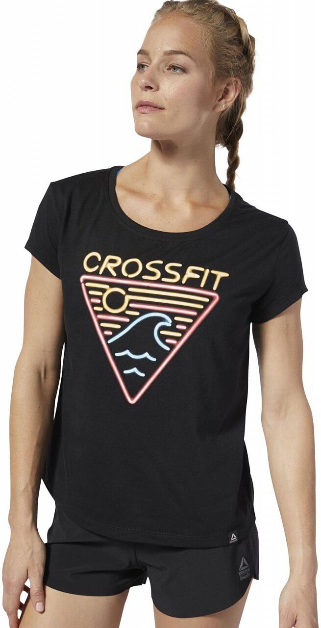 Dámské sportovní tričko Reebok CrossFit Neon Retro Easy Tee
