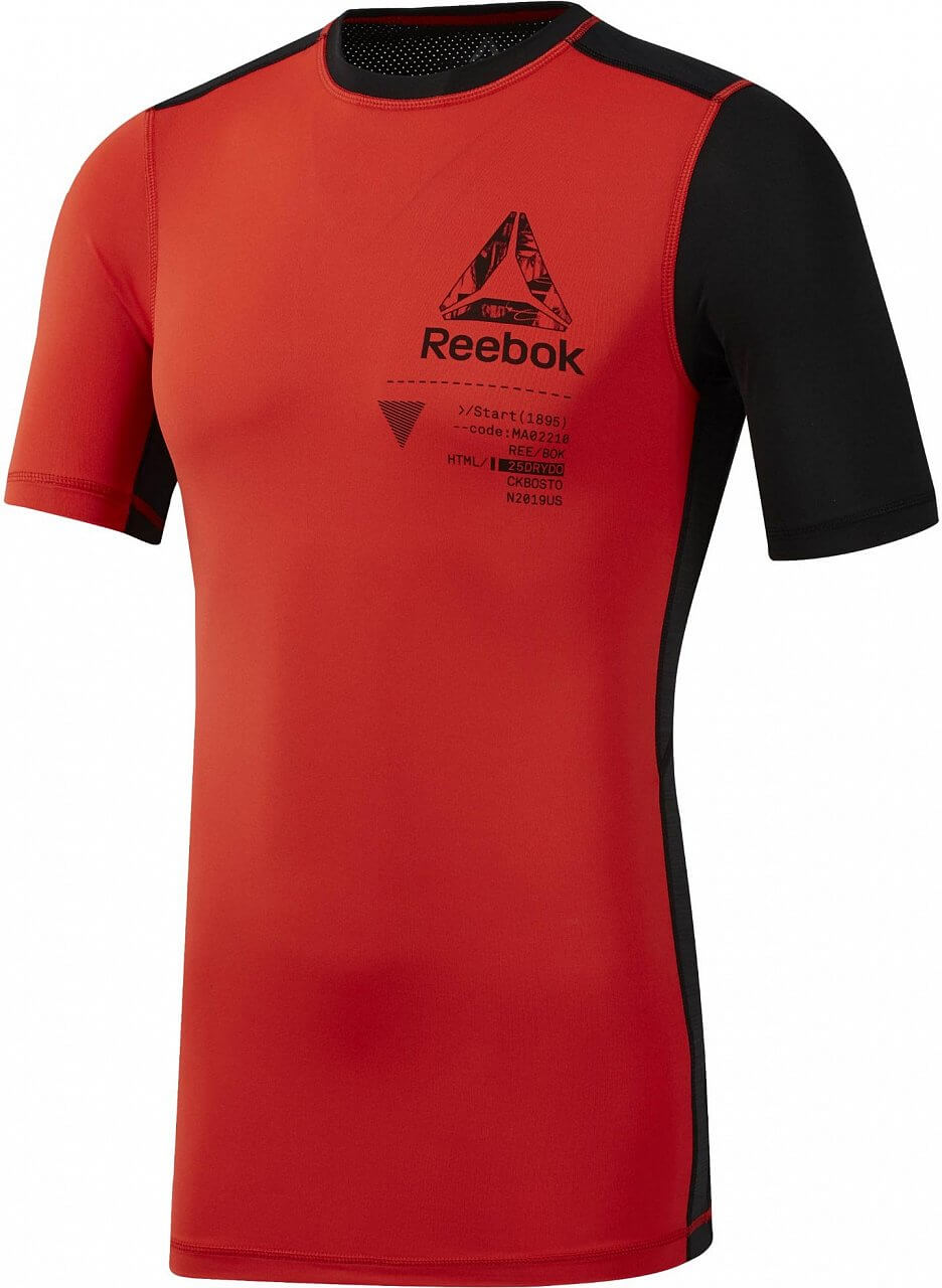 Pánske športové tričko Reebok Short Sleeve Graphic Compression Tee