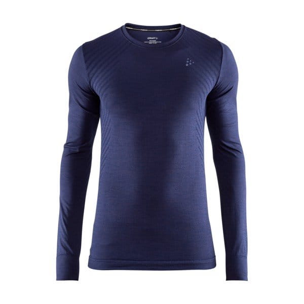 T-Shirts Craft Triko Fuseknit Comfort LS tmavě modrá