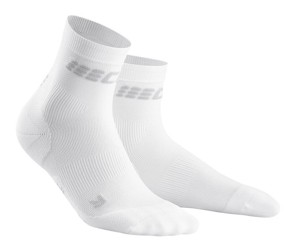 Ponožky CEP Krátké ponožky ULTRALIGHT dámské bílá / šedá