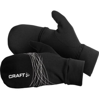 Rukavice Craft Rukavice Running HYBRID prstové rukavice s překrytím černá