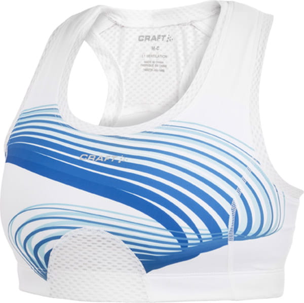 Spodní prádlo Craft Podprsenka Sports Super Bra modrá potisk