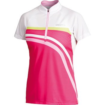 Camisetas Craft W Cyklodres PB Stripe růžová