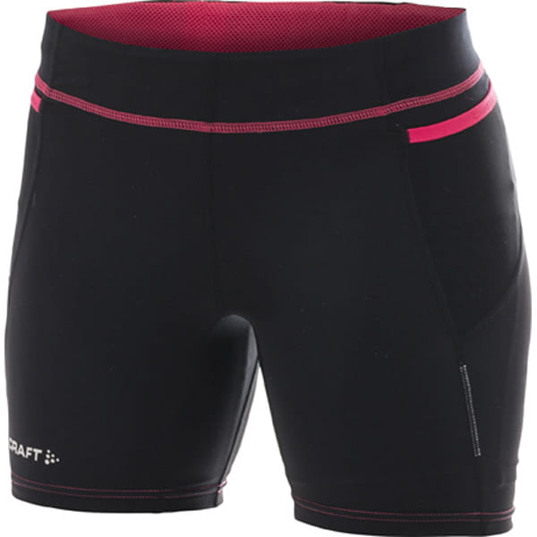 Kraťasy Craft W Kalhoty PR Hybrid Fitness černá s růžovou