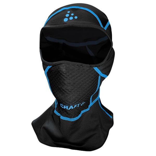 Čepice Craft Kukla Stretch Face Protector Junior černá s modrou