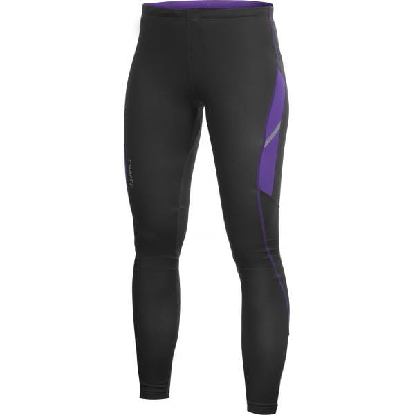 Kalhoty Craft W Kalhoty PR Thermal Tights černá s fialovou