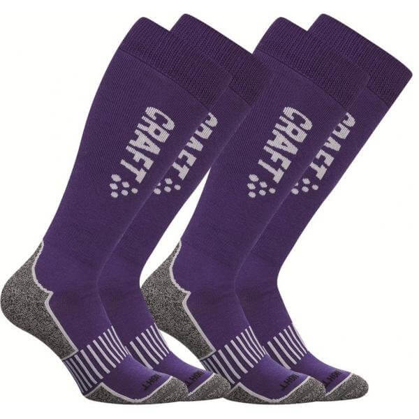 Ponožky Craft Podkolenky Warm Multi 2-pack fialová