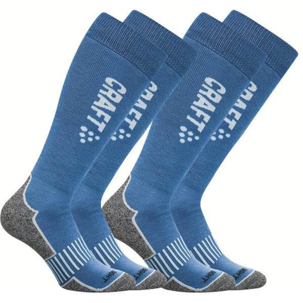 Ponožky Craft Podkolenky Warm Multi 2-pack modrá