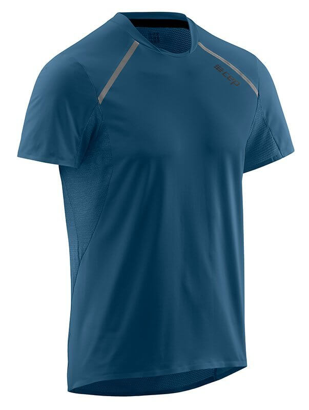 Tričká CEP Bežecké tričko s krátkym rukávom pánske modrá