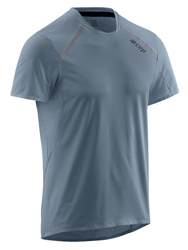 Trička CEP Běžecké tričko s krátkým rukávem pánské šedá