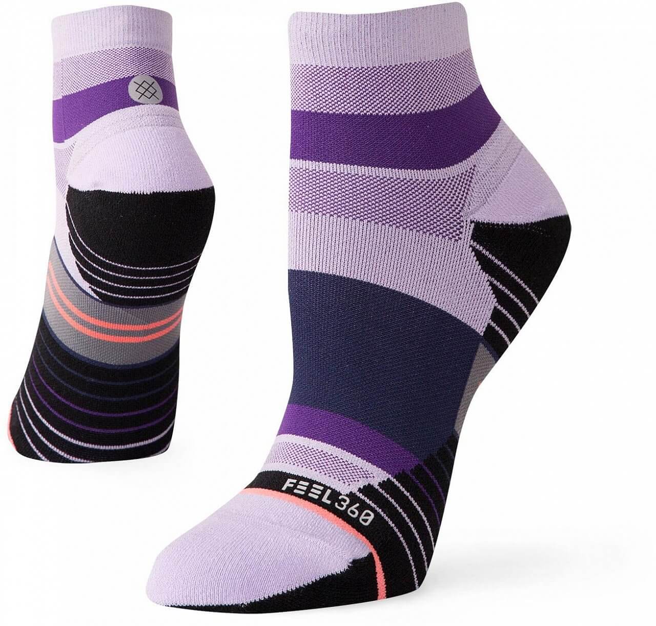 Dámské ponožky Stance Negative Split Qtr Lavender
