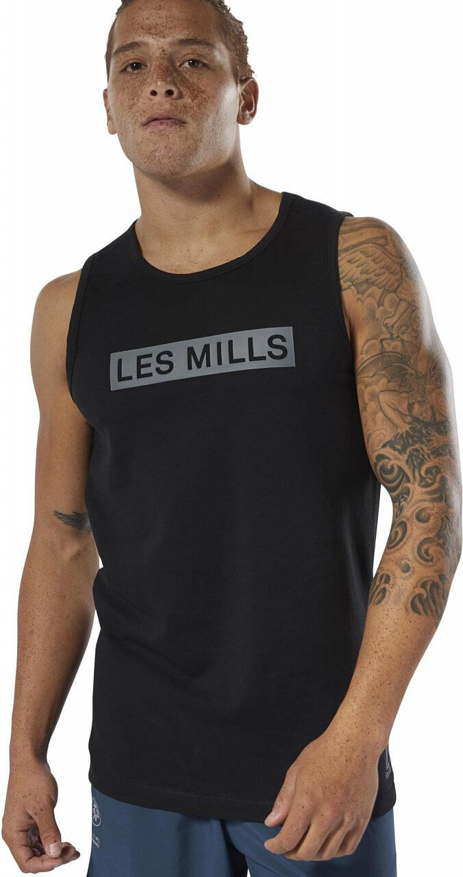 Pánske športové tielko Reebok Les Mills Perf Cotton Tank