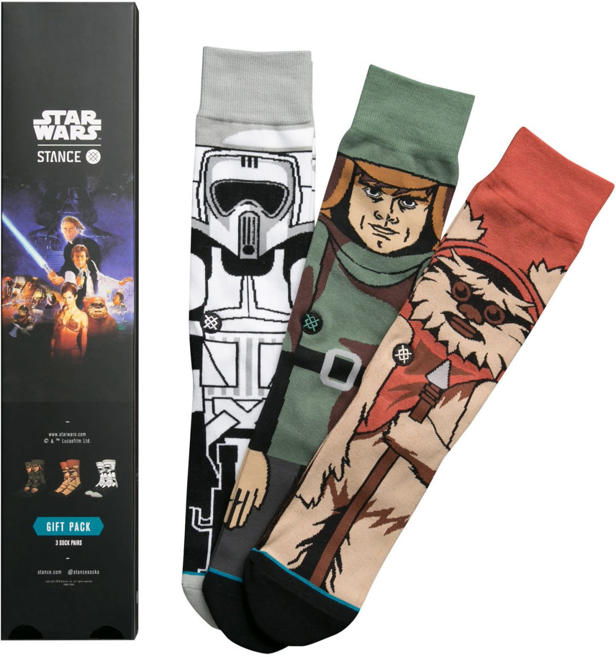 Pánske ponožky Stance Return Of The Jedi Black