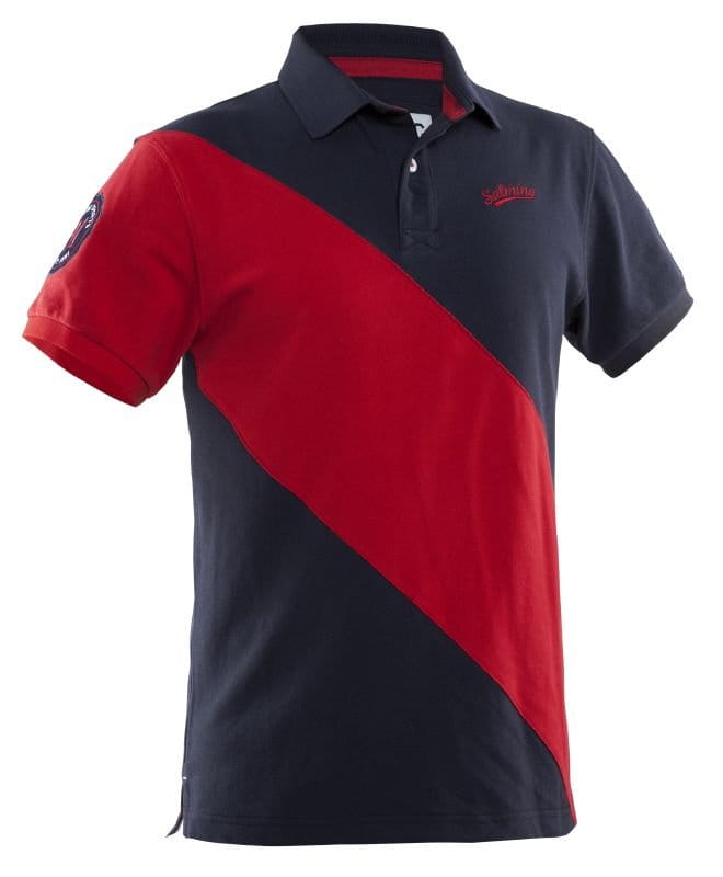 Pánské tričko Salming Ivy Polo Men Navy/Red